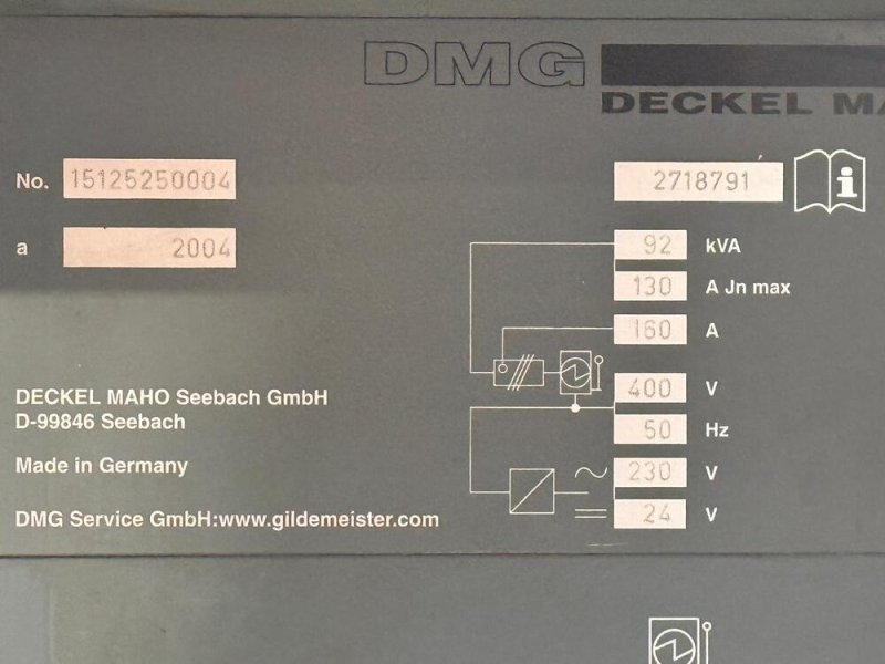 DECKEL MAHO DMF 250 Linear  2004