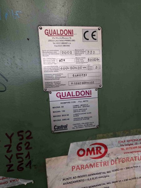 GUALDONI GOV 1000 CNC  2002