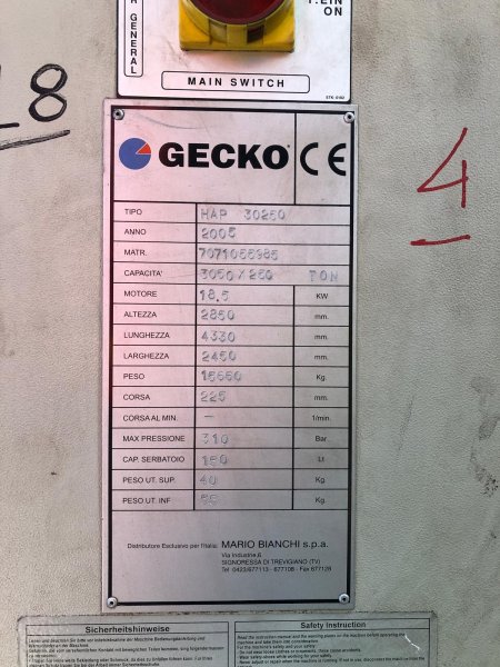 GECKO-DURMA HAP 30250  2005