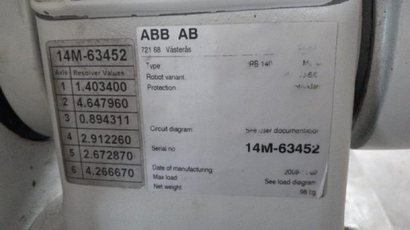 ABB IRB 140 con controller IRC5 e FlexPendant  2009